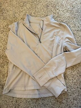 Avia Light Beige Quarter-Zip Pullover